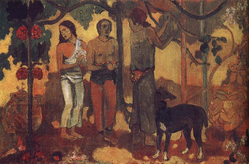 Holiday preparations, Paul Gauguin